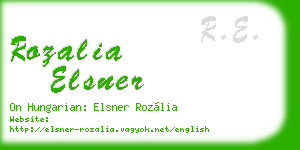 rozalia elsner business card